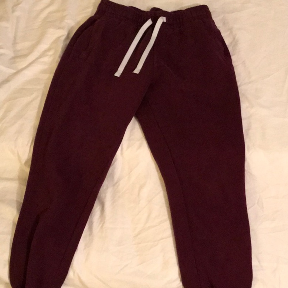 Maroon joggers